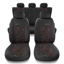 Univerzálne autopoťahy pre Mitsubishi Outlander I, II, III (2001-2019) - poťahy sedadiel do auta - Auto-Dekor - Elegance - červená
