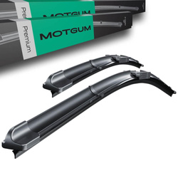 Automobilové stierače na predné sklo pre Citroen C3 II Hatchback (09.2009-2016) - Motgum - ploché Premium lišty