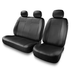 Univerzálne autopoťahy pre Iveco Daily II, III, IV, V, VI (1990-2019) - poťahy sedadiel do auta - Auto-Dekor - Comfort 2+1 - čierna