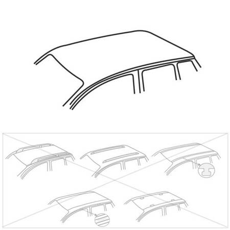 Hliníkový strešný nosič pre Citroen C4 Picasso II MPV (2014-2018) - strieborný priečny nosič - Amos - K-X - Aero - bez montážnych prvkov