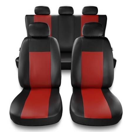 Univerzálne autopoťahy pre BMW Seria 3 E30, E36, E46, E90, F30, G20, G21 (1982-2019) - poťahy sedadiel do auta - Auto-Dekor - Comfort - červená