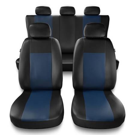 Univerzálne autopoťahy pre BMW Seria 3 E30, E36, E46, E90, F30, G20, G21 (1982-2019) - poťahy sedadiel do auta - Auto-Dekor - Comfort - modrá